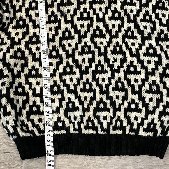 Vintage Peterborough Row Mens Sweater M Chunky Grandpa 100% Wool Warm - Picture 6 of 7